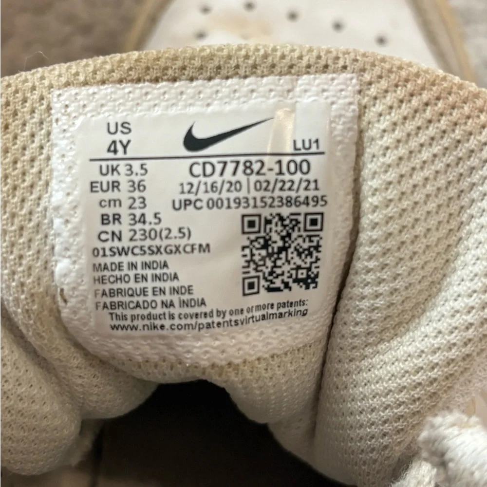 Nike Court Borough Mid 2 GS White Youth 4Y / Women’s 5.5 - Picture 6 of 6